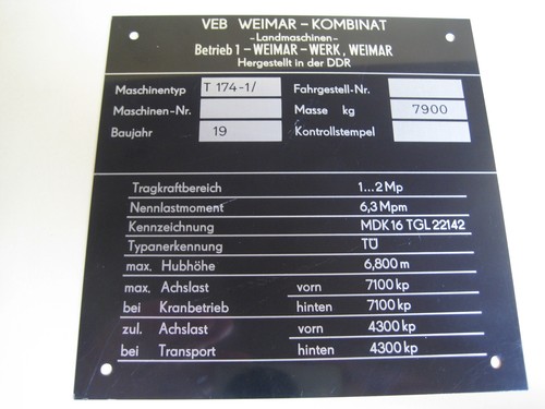 Ddr bagger 174 weimar werk - weimar,