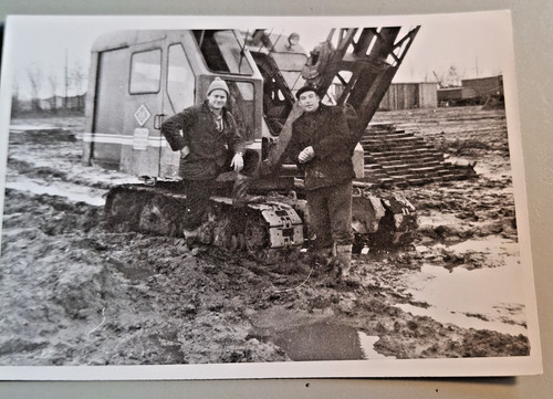 Altes foto vintage - altes, baustelle
