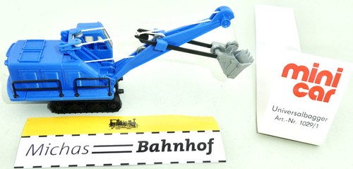 Minicar universalbagger blau - minicar,